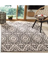 Martha Stewart Collection Tulip Medallion MSR4115 Black 9' x 12' Area Rug