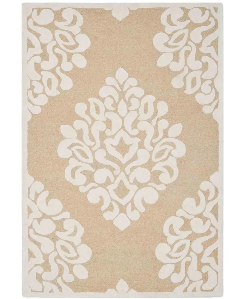 Martha Stewart Collection Floret Damask MSR4545C Beige 5' x 8' Area Rug