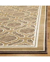 Martha Stewart Collection MSR4445 Brown 8' x 11'2" Area Rug