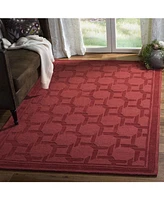 Martha Stewart Collection Resort Weave MSR4549B Red 4' x 6' Area Rug