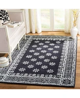 Martha Stewart Collection Gracious Garden MSR4538B Midnight 5' x 8' Area Rug