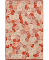 Martha Stewart Collection Poppy Field MSR3625B Terracotta 9' x 12' Area Rug