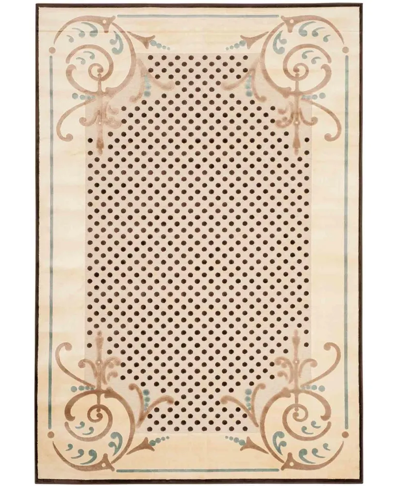 Martha Stewart Collection Scrollwork MSR4446C Creme 8' x 11'2" Area Rug