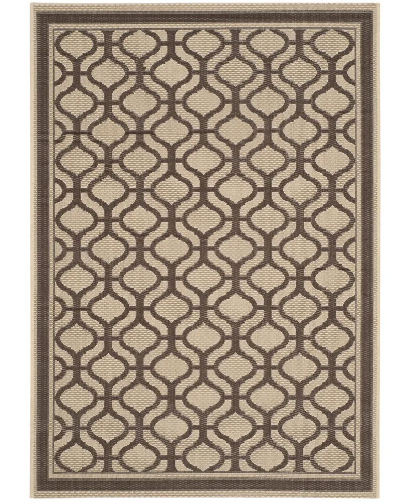 Martha Stewart Collection Tangier MSR4255 Cream 4' x 5'7" Outdoor Area Rug