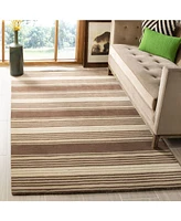 Martha Stewart Collection Harmony Stripe MSR4541A Tobacco 9' x 12' Area Rug