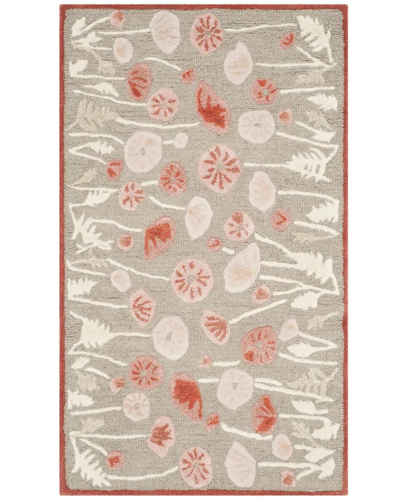 Martha Stewart Collection Poppy Glossary MSR3627B Terracotta 4' x 6' Area Rug