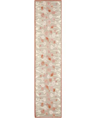 Martha Stewart Collection Poppy Glossary MSR3627B Terracotta 2'3" x 10' Runner Area Rug