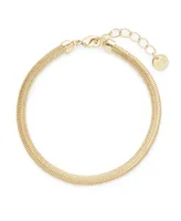 brook & york 14K Gold Plated Izzy Herringbone Bracelet