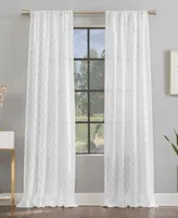 Verge Geometric Clipped Jacquard Curtain Collection