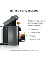 Nespresso Vertuo Plus Deluxe Coffee and Espresso Machine by De'Longhi in Titan