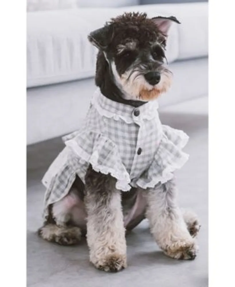 Touchdog I Love Poochi Classical Fashion Plaid Dog Dress Collection