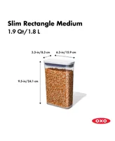 Oxo Pop Slim Medium Rectangular Food Storage Container