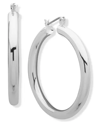 Nine West Tubular Hoop Earring - Silver