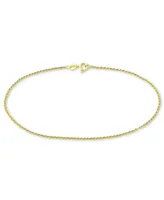 Giani Bernini Twist Rope Ankle Bracelet 18k Gold-Plated Sterling Silver, also available Created for Macy's