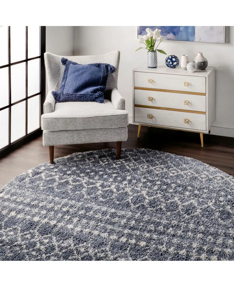 nuLoom Barbara GROC01B Gray 3' x 5' Area Rug