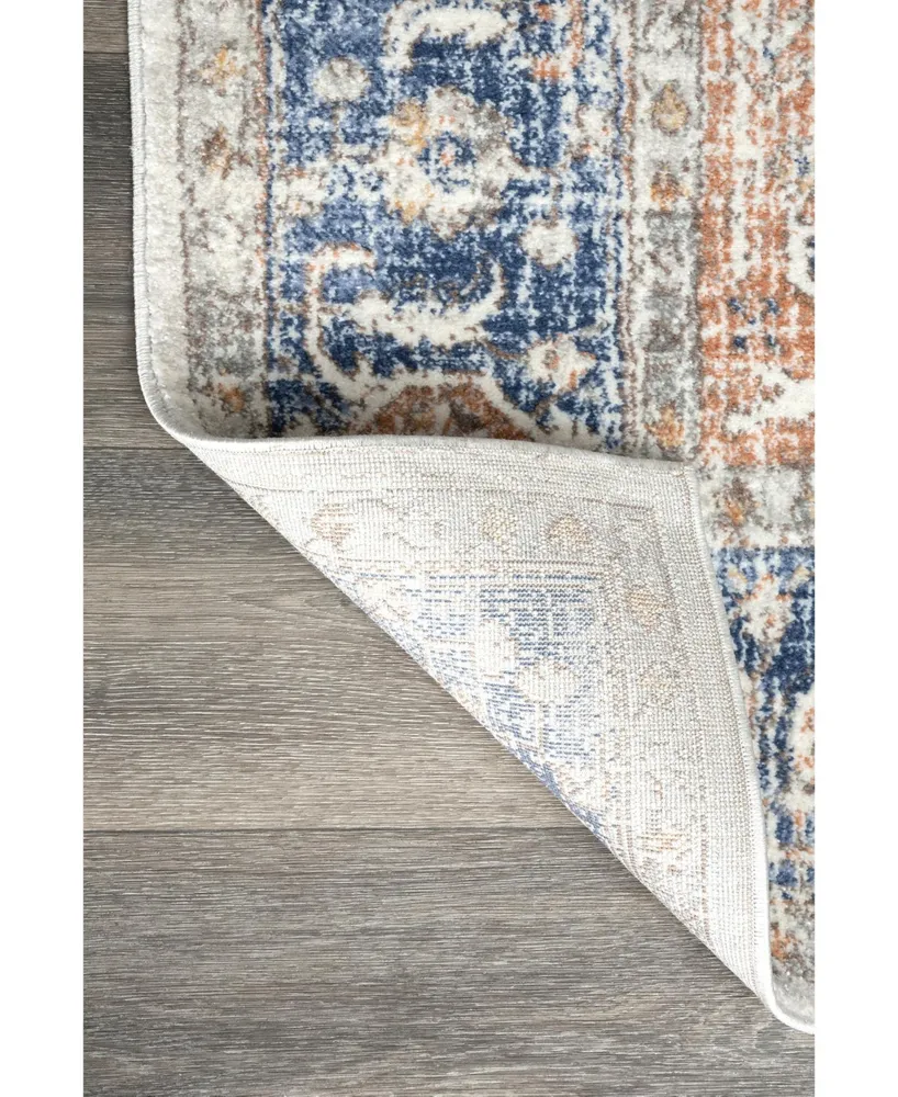 nuLoom Jacquie RZAB07B Blue 6'7" x 9' Area Rug