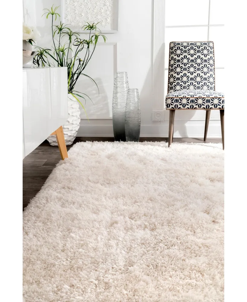 nuLoom Kristan AWVE16B Ivory 4' x 6' Area Rug