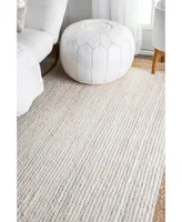 nuLoom Eleonora TAJT09D White 8' x 10' Area Rug