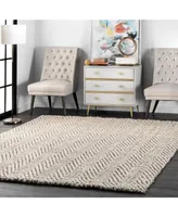 nuLoom Vania CLWA03A Ivory 6' x 9' Area Rug