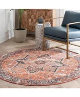 nuLoom Sherita DISA05A Rust 6'7" x 8'2" Area Rug