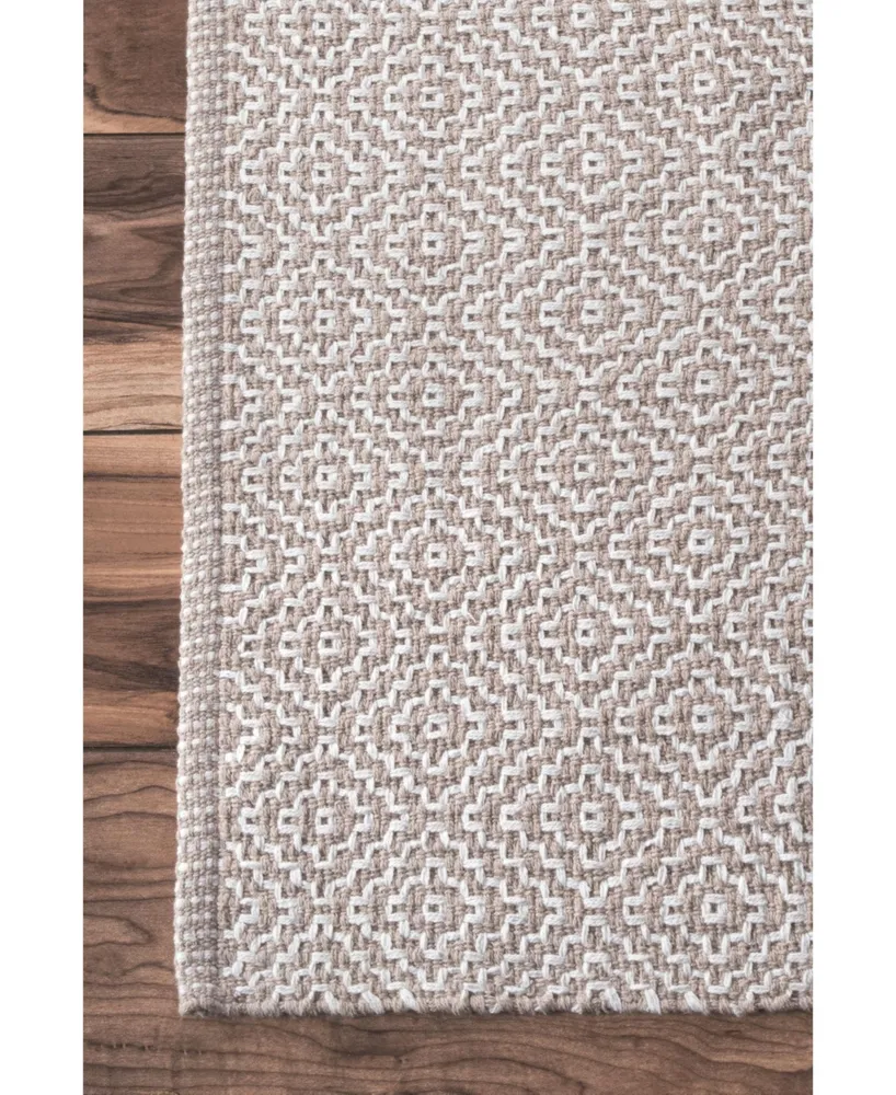 nuLoom Lorretta HMCO6B Taupe 6' x 9' Area Rug