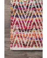 nuLoom Rochell VIAG01A Pink 2'6" x 10' Runner Rug