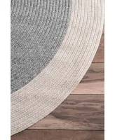 nuLoom Delaine HJFV03A Gray 5' x 8' Outdoor Area Rug