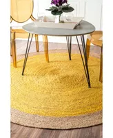 nuLoom Eleonora TAJT09A Yellow 5' x 8' Area Rug