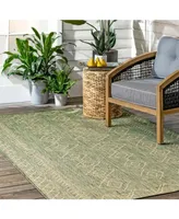 nuLoom Serna OWDN23E Sage 5'3" x 7'6" Outdoor Area Rug