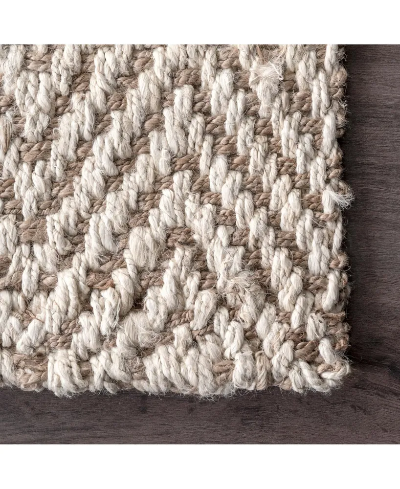 nuLoom Vania CLWA03A Ivory 3' x 5' Area Rug