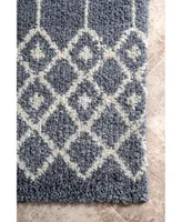 nuLoom Barbara GROC01B Gray 5'3" x 7'7" Area Rug