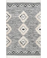 nuLoom Savannah SPMO01A Black 8' x 11' Area Rug