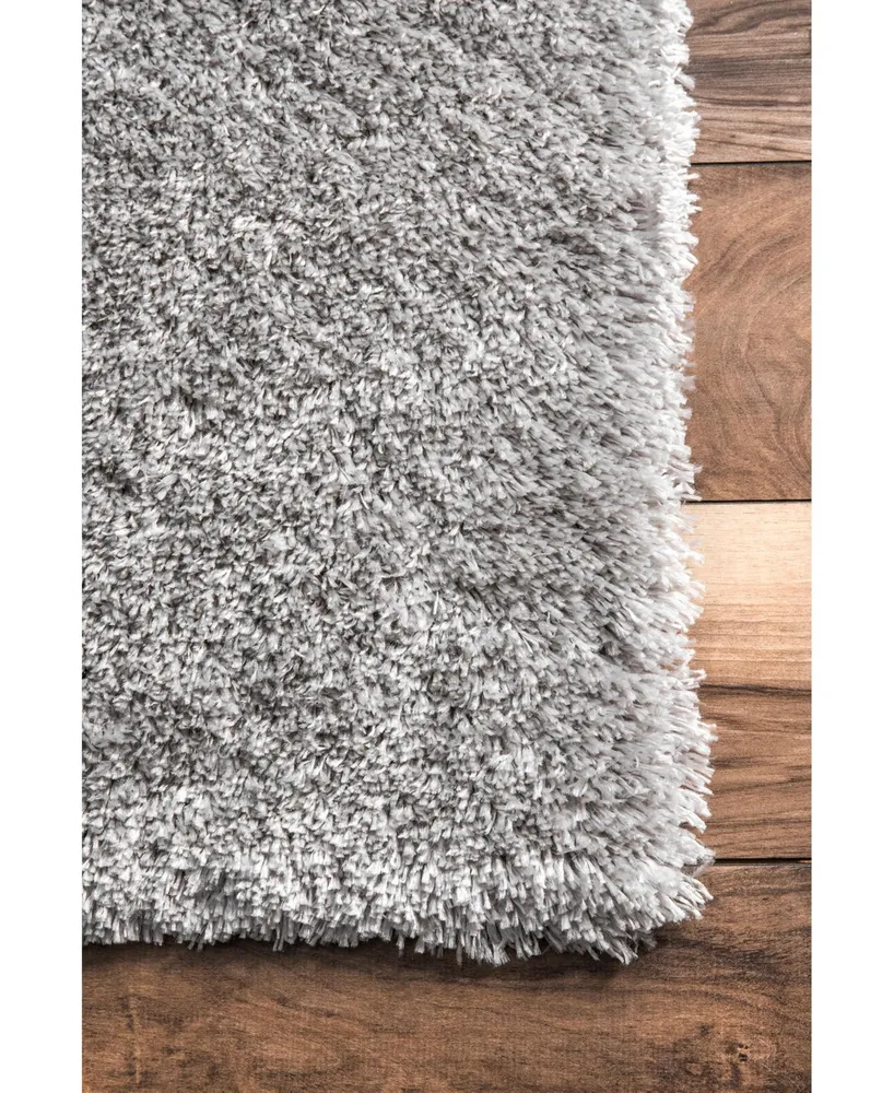 nuLoom Gynel OZAS01B Silver 5'3" x 7'6" Area Rug