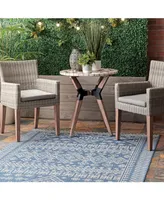 nuLoom Kandace OWDN24A Blue 5' x 8' Outdoor Area Rug