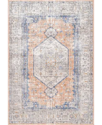 nuLoom Jacquie RZAB07A Peach 4' x 6' Area Rug