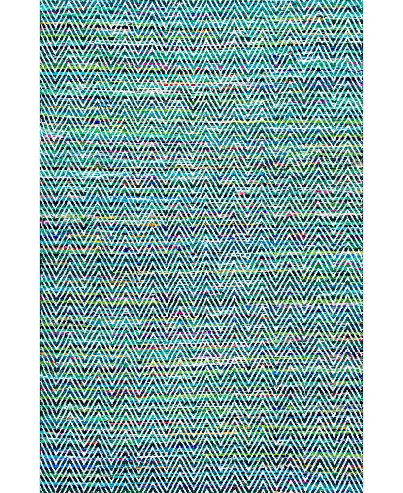 nuLoom Rochell VIAG01C Green 7'6" x 9'6" Area Rug