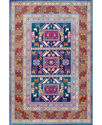 nuLoom Marisela RZBD48A Navy 4' x 6' Area Rug