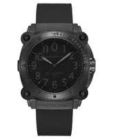 Hamilton Men's Swiss Automatic Khaki Navy BeLOWZERO Black Rubber Strap Watch 46mm