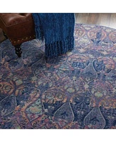 Nourison Home Ankara Global Anr08 Navy Multi Rug