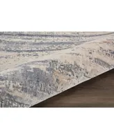 Nourison Home Rustic Textures RUS04 Beige and Gray 3'11" x 5'11" Area Rug