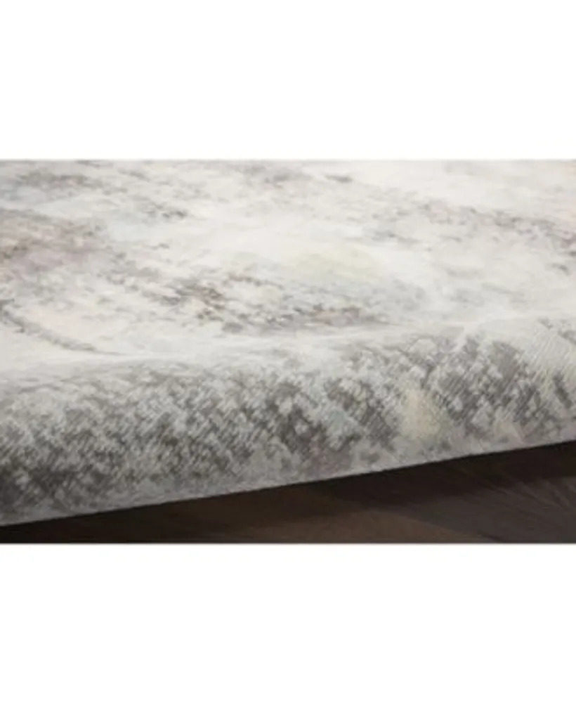 Nourison Home Etchings Etc02 Gray Mist Rug