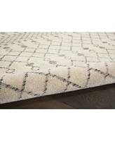 Nourison Home Palermo PMR03 Beige and Gray 2'2" x 7'6" Runner Rug