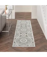 Nourison Home Key Largo KLG03 Taupe 2'2" x 10' Runner Rug