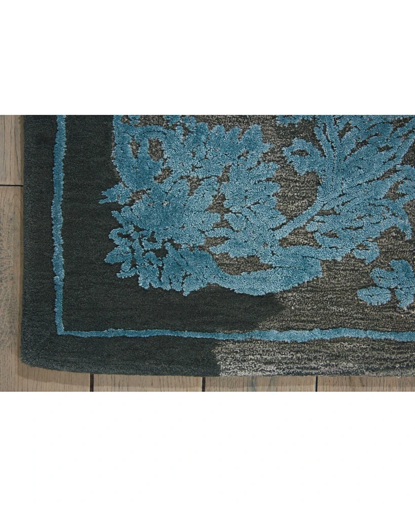 Nourison Home Opaline OPA12 Charcoal 7'9" x 9'9" Area Rug
