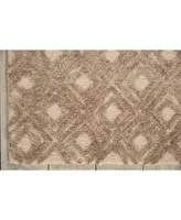 Nourison Home Deco Mod DEC02 Taupe 3'9" x 5'9" Area Rug