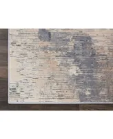 Nourison Home Rustic Textures RUS05 Beige and Gray 7'10" x 10'6" Area Rug