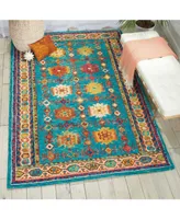 Nourison Home Vivid VIV09 Teal 4' x 6' Area Rug