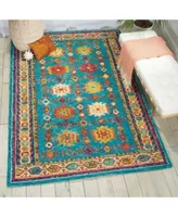 Nourison Home Vivid Viv09 Teal Rug