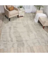 Nourison Home Ellora ELL01 Ivory and Gray 8'6" x 11'6" Area Rug