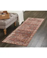 Nourison Home Lagos LAG02 Brick 2'3" x 7'6" Runner Rug